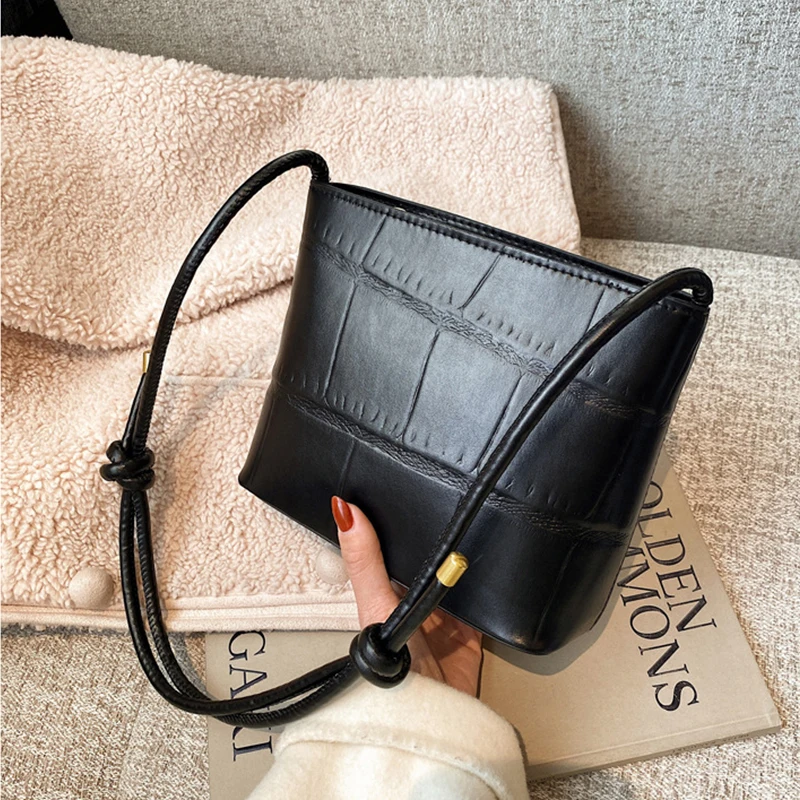 Fashion PU Leather Shoulder Bags for Women 2021 Trending Designer Crossbody Handbags Women's Simple Style Hand Bag | Багаж и сумки