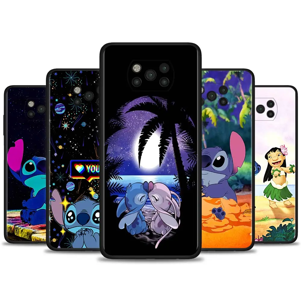 Силиконовый чехол для Xiaomi POCO X3 NFC M3 Pro F3 GT Pocophone F1 черный мягкий чехлы милые Чехлы