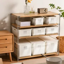 

2pcs Storage Box Basket Container Plastic Vegetable Drawer White Bins Entryway Home Kitchen Tidiness Bedroom - Organizer