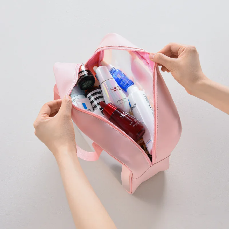 Women's Cosmetic Bag Female 2021 New Portable Travel Waterproof Large Capacity Storage Box Fashion Makeup Toiletry Bag Organizer
