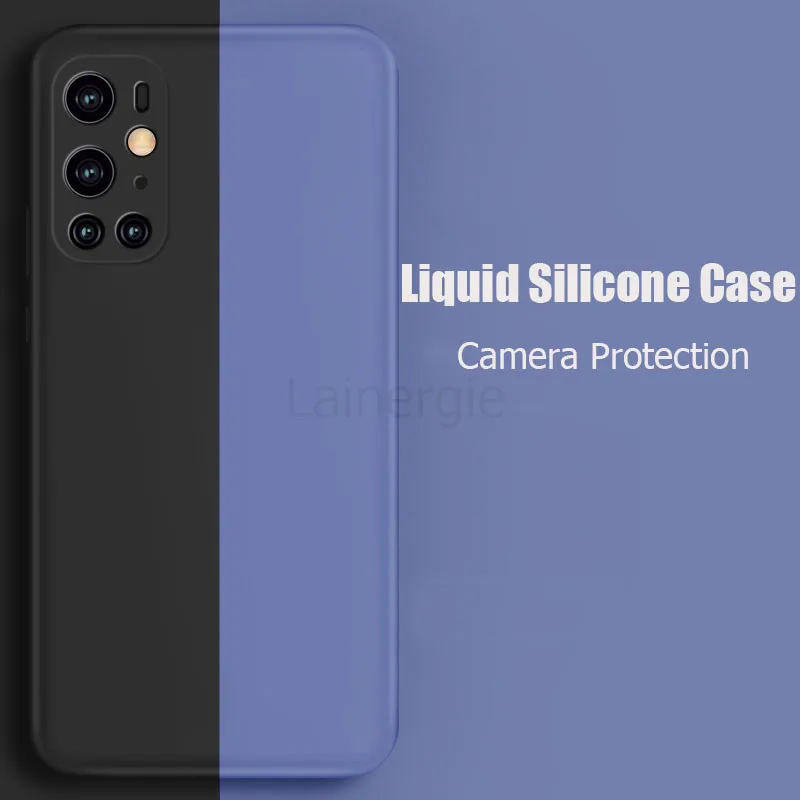 Чехол для OnePlus 9 Pro Новый матовый Мягкий защитный чехол из жидкого силикона камеры