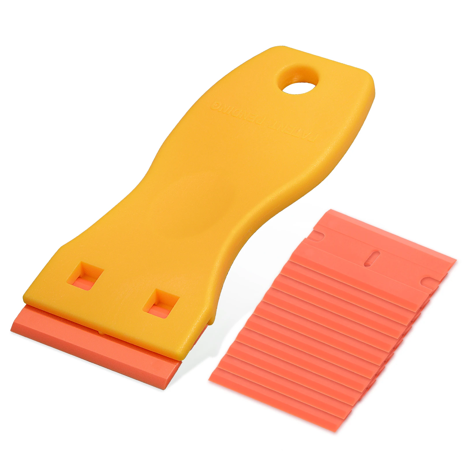 New Razor, 1PC Plastic Scraper Tool with 10PCS Plastic Blades for