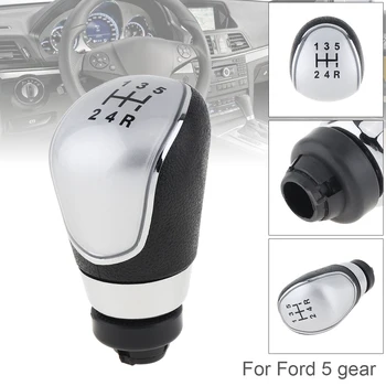 

5 Speed 2 Color ABS Manual Transmission Gear Shift Handball Knob Fit for Ford Focus / Cmax / S-max 2007-2013 5 Gear Models