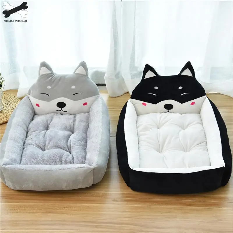 Cartoon Pet Bed Soft Kennel Winter Warm Pet Supplies House For Cat Mat Bed For Small Medium Large Dog Thicken Lounger Sofa Cartoon Pet Bed Soft Kennel Winter Warm Pet Supplies House For Cat Mat Bed For Small Medium Large Dog Thicken Lounger Sofa