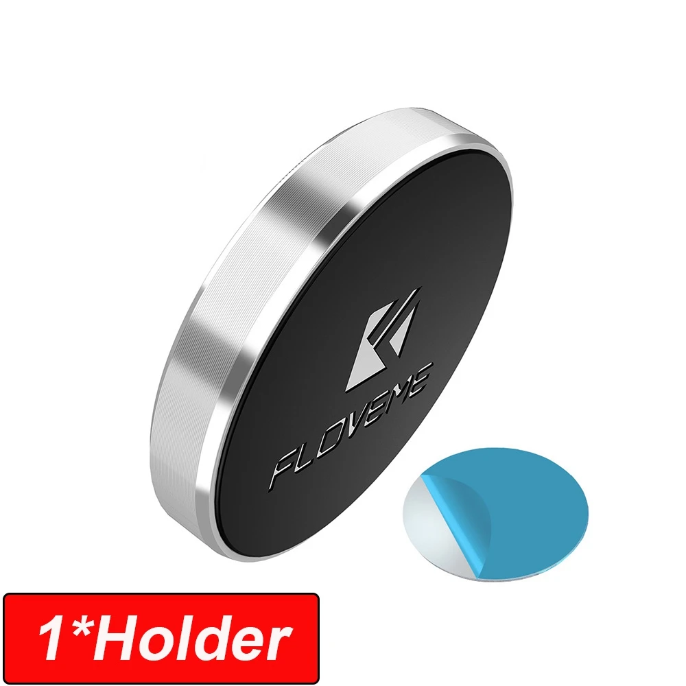 Silver 1 Piece Автомобильный держатель для телефона FLOVEME, магнитный держатель для iPhone X, samsung, Xiaomi, автомобильный держатель для мобильного телефона - Цвет: Silver 1 Piece