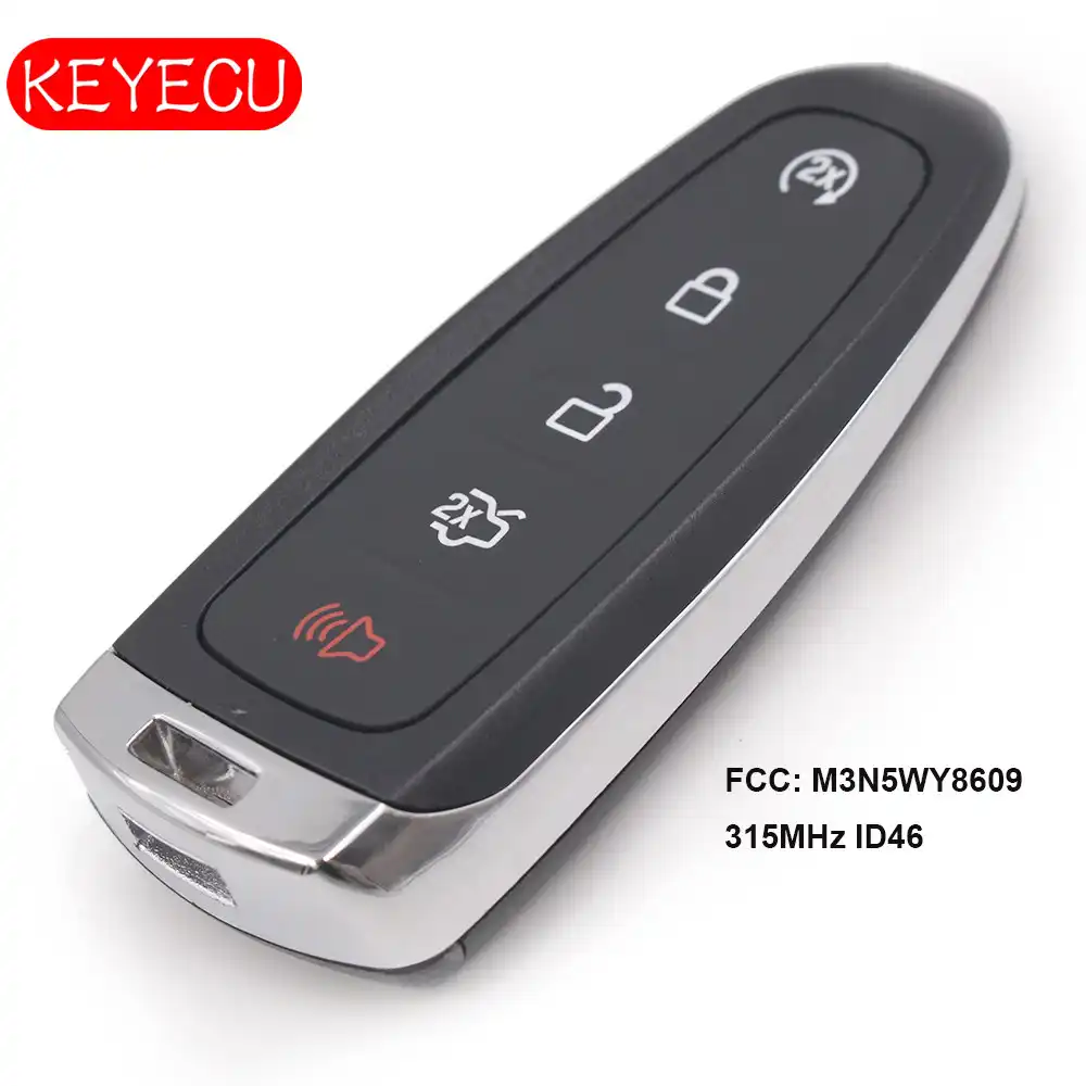 Keyecu Smart Remote Start Prox Key 5 Buttontransmitter 315mhz For Ford Edge Escape Expedition C Max Taurus Flex Focus M3n5wy8609 Car Key Aliexpress