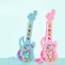 1 шт. электрическая игрушечная гитара, музыкальная игра, вокальная игрушка для детей, мальчиков, девочек, малышей, обучающая электронная музыка, игрушки для детей, детские игры