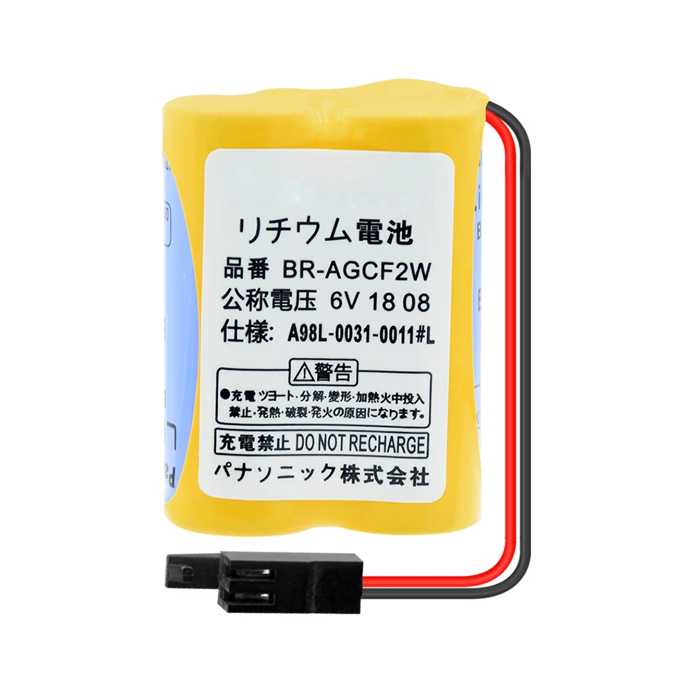 BR-AGCF2W A98L-0031-0011# L 6 в 2200 мАч литий-ионная батарея для калькулятора Fanuc контроль резервного питания батареи с вилкой