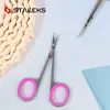 1pc STALEKS Stainless Steel SS-40-3 European Russian Dead Skin Scissors Curved Sharp-nosed Scissors Barbed Makeup Tools 2