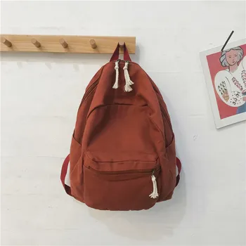 

2019 New Fashion School Bag Women's Campus Retro Simple Bag