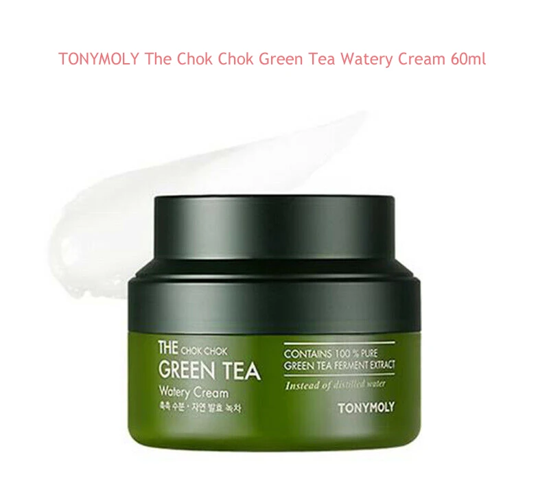 Watery Cream 1pcs TONYMOLY The Chok крем для зеленого чая 60 мл увлажняющий крем для лица против морщин отбеливающая укрепляющая сыворотка для лица корейская косметика - Цвет: Watery Cream 1pcs