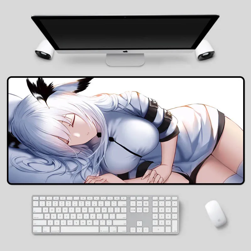 

XGZ Large size keyboard mat anime sexy girl sleeping pattern as a table mat high quality rubber non-slip mouse pad