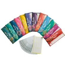 Enveloppes créatives pour espèces, assortiment système de Budget, 12 couleurs avec feuilles de Budget, 12 pièces