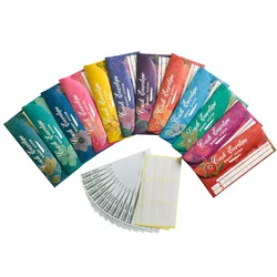 Enveloppes créatives pour espèces, assortiment système de Budget, 12 couleurs avec feuilles de Budget, 12 pièces 