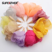 GUFEATHER F138, ювелирные аксессуары, изготовление ювелирных изделий, ручная работа, подвески, медный металл, ювелирные изделия, diy цветочные серьги, 20 шт./партия