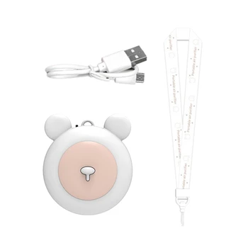 

USB Personal Wearable Air Purifier Necklace,Portable Mini Air Lonizers,Low Noise No Radiation for Adults Kids