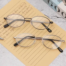 Классические металлические очки для чтения, ультрафиолетовый светильник, полимерные очки, очки для дальнозоркости, анти-синий светильник, очки для ухода за зрением+ 1,0~+ 4,0