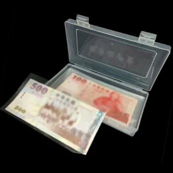 

100pcs Transparent Banknote Bags Cover Paper Money Protector Storage Box protective paper collection new