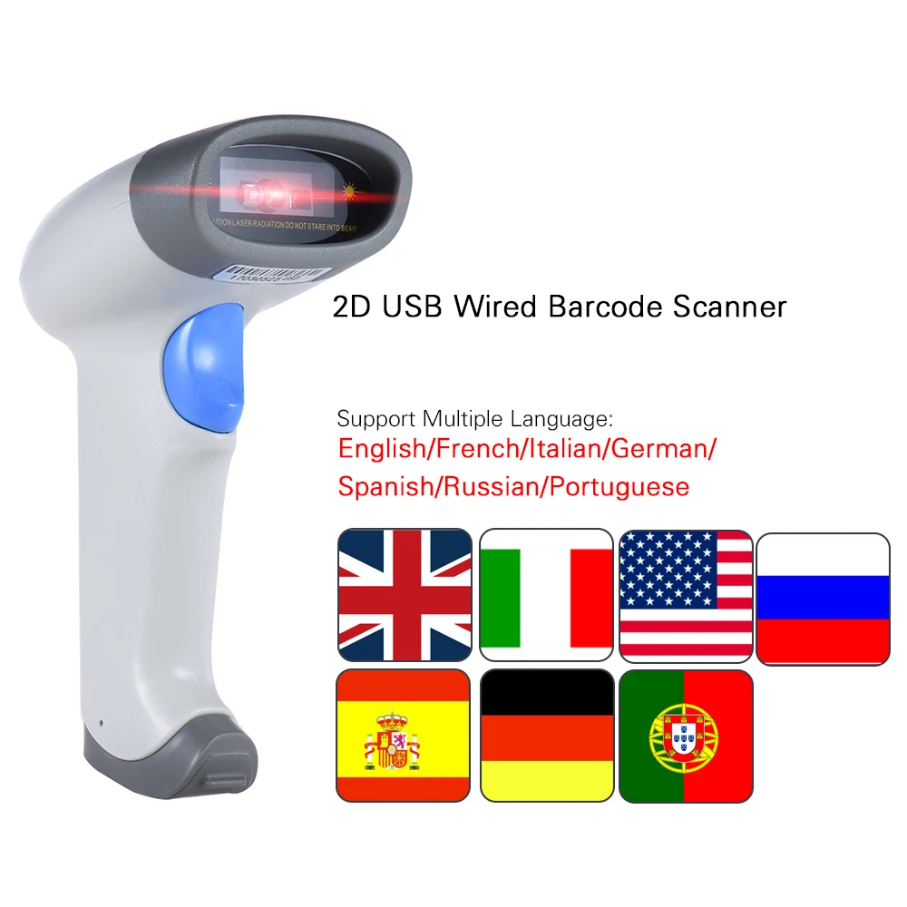 Оригинальный считыватель штрих кодов Aibecy 2D QR 1D USB|usb barcode scanner|barcode scannerbar code reader |