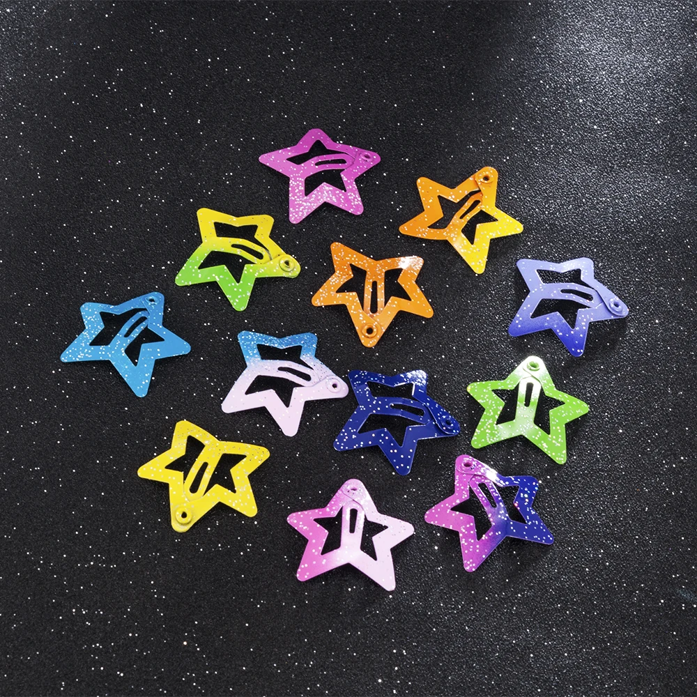 

12PCS/Set Kids Barrettes Girls' BB Clip Candy Color Hair Clips Accessories New Hair Clips for Girls