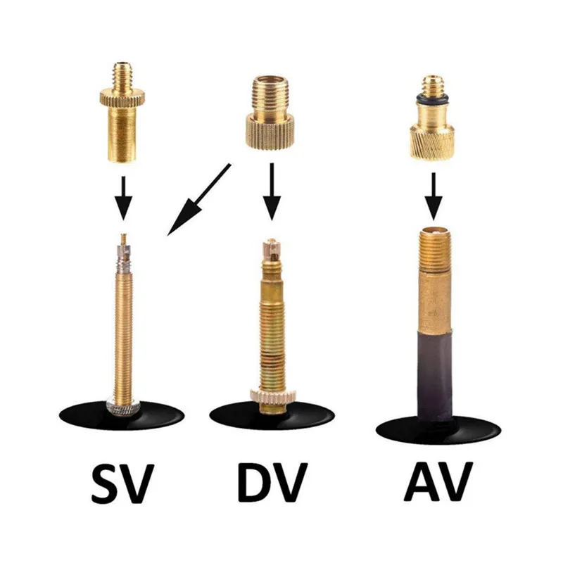 Велосипедный переходники для клапанов+ ультралегкий, нержавеющий ниппель камеры высокого давления клапан насоса инструменты для горного велосипеда дорожный велосипед Клапан адаптера переменного тока 3/5/10/15/24 шт