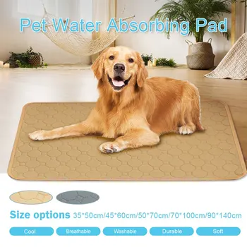 

S/M/L/XL/XXL Waterproof Pet Dog Pee Pad Breathable Pet Sleeping Cushion Absorbent Reusable Pet Dog Summer Cooling Mat