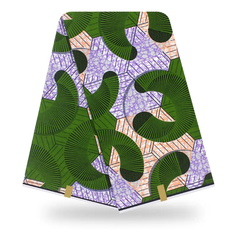 Хлопок Анкара ткань tissu для платья настоящий воск Высокое качество африканская ткань воск принты ткань - Цвет: YJ751207C27