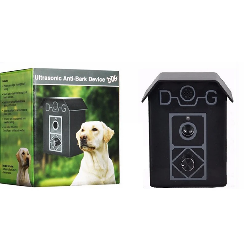 

Dog Ultrasonic Anti Barking Device Outdoor Hanging Sound Control Stop Barking Sonic Deterrents Silencer Tools Training Supplies