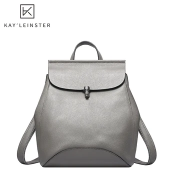

Genuine Leather Women Backpack Fashion Solid Simple High Quality Shoulder Bags Luxury Girls School Bag Designer Mochila