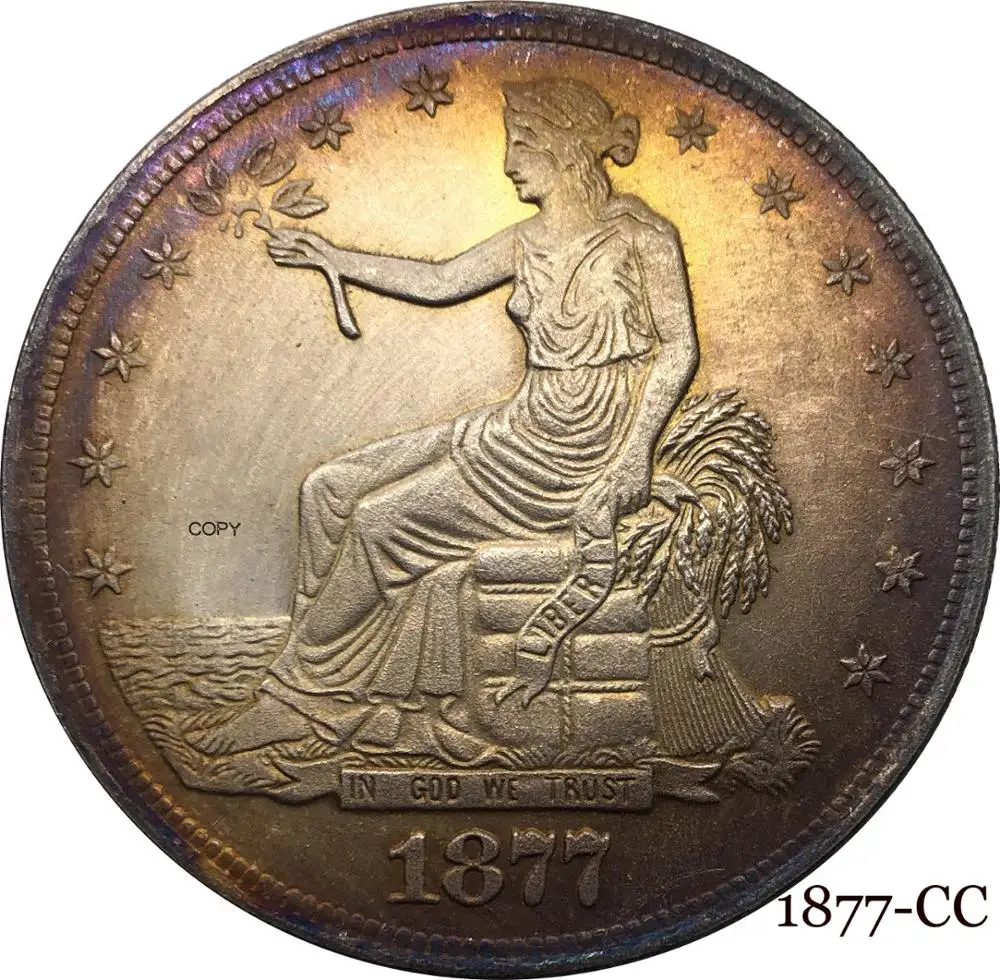 UnitedStatesAmerica1877CC1TradeOneDollarUSInGodWeTrust