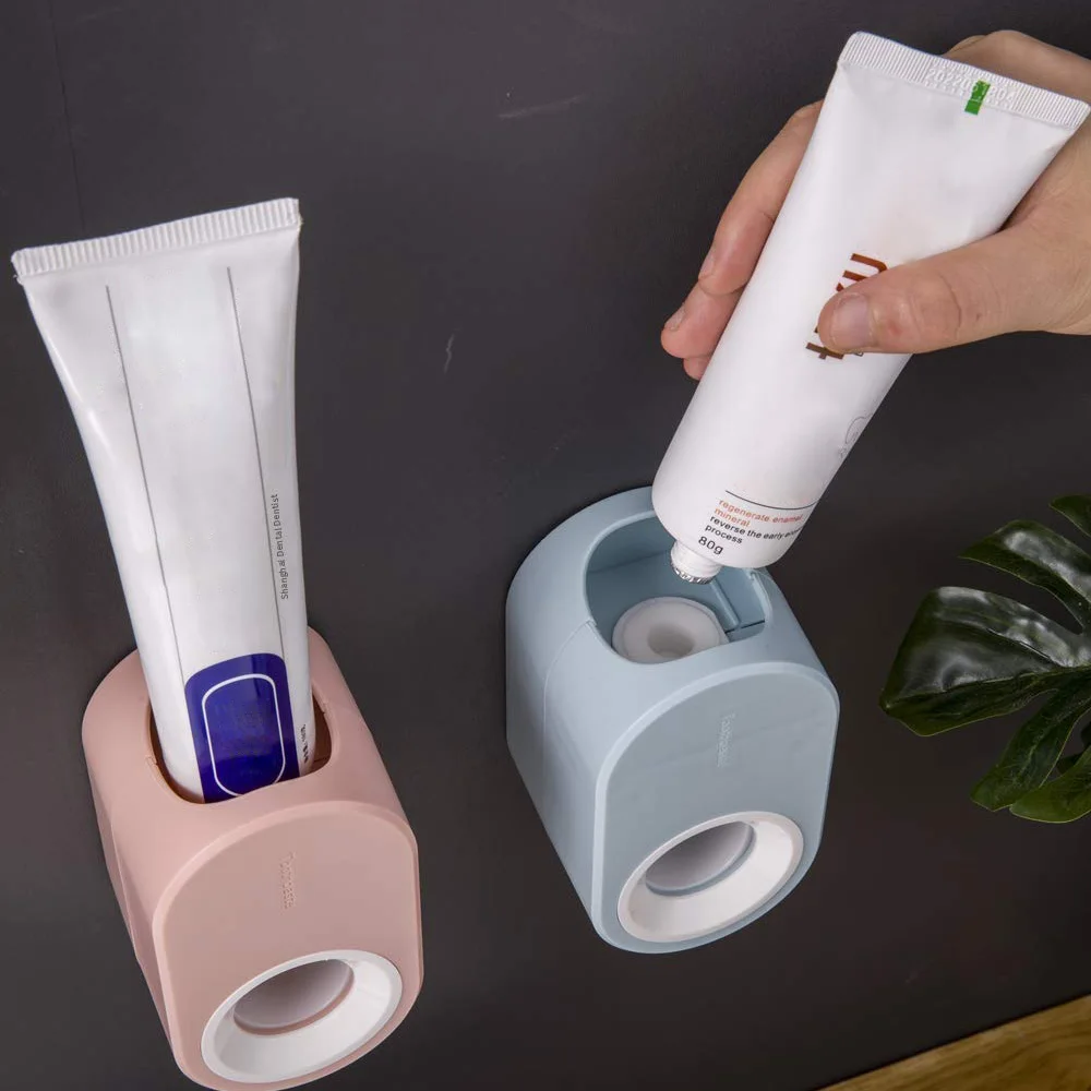 Автоматический Дозатор зубной пасты, набор аксессуаров для ванной комнаты, соковыжималки для зубной пасты, настенный держатель для зубной щетки