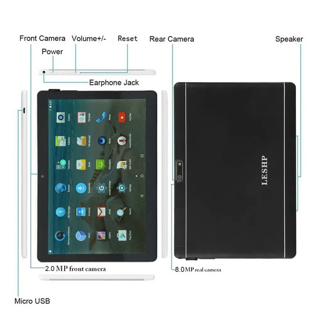 10810 дюймовый планшет для студентов IPD HD экран 2G+ 32G для Andriod 7,0