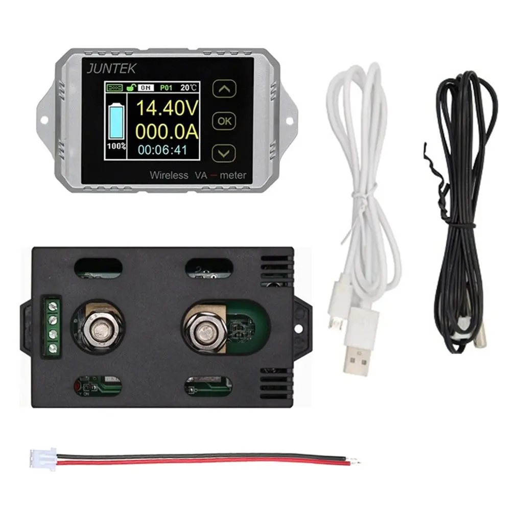 

VAT4300 400V 300A LCD Digital Wireless DC Voltage Current VA Meter Car Battery Monitor Coulometer Coulomb Counter Wattmeter