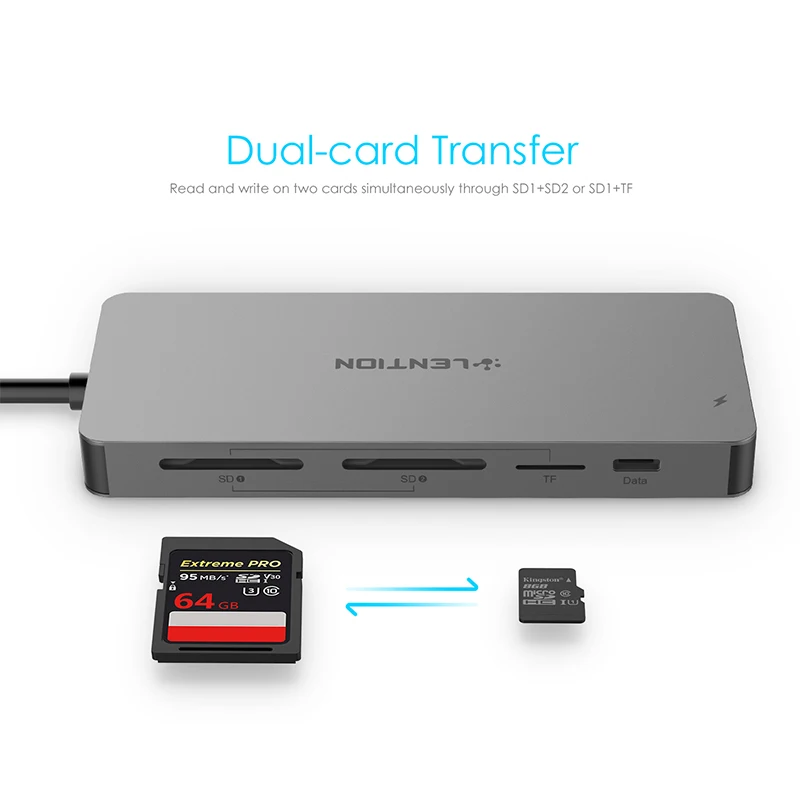 Lention usb-хаб для мульти USB 3,0 HDMI адаптер док-станция для MacBook Pro 13,3 аксессуары USB-C type C 3,1 сплиттер 11 портов USB C концентратор