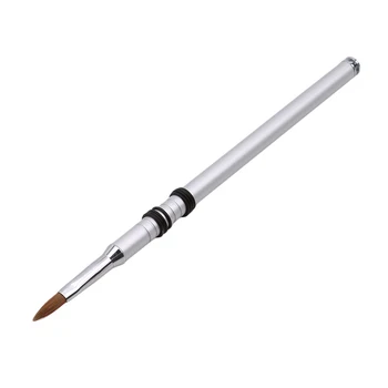 

High Quality Manicure Tools Metal Handle Nail Brushes Carving Flower Pen Professional Salon Painting Drawing Nail Art Brush