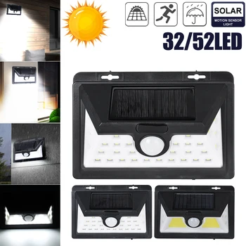 

1/2PCS Solar Lights Security Lighting Wall Solar Light Outdoor Nightlight Waterproof IP65 Motion Sensor Detector