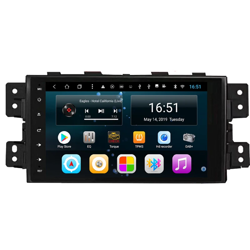 

Car radio Bluetooth GPS Steering Wheel USB HD1080 support Android Google play store for KIA borrego mohave 9inch Android 8.1