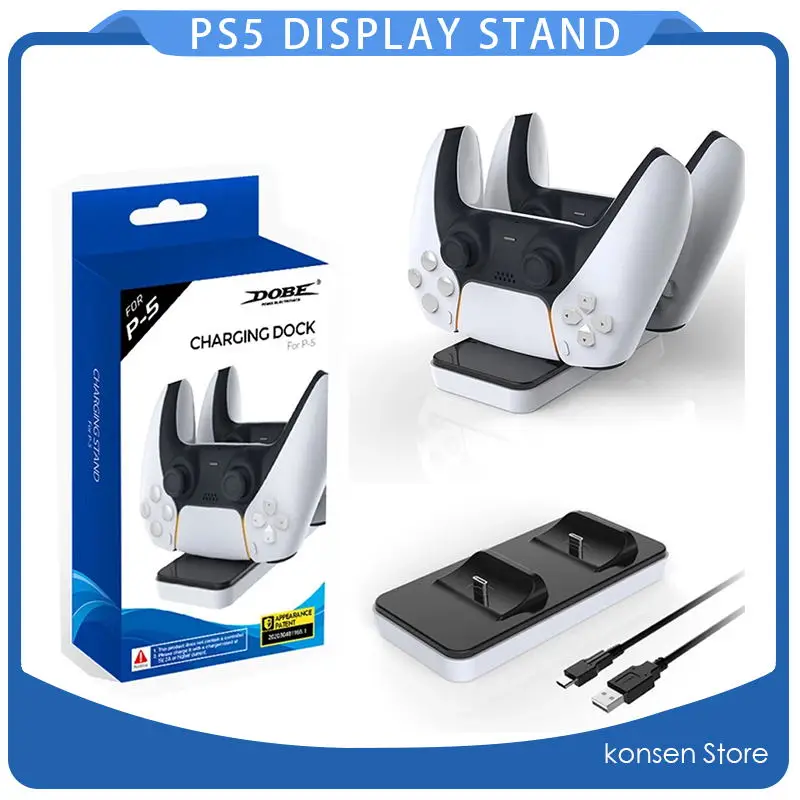 Контроллер двойной Порты и разъёмы зарядная док станция для Sony PS5 Playstation 5 геймпад