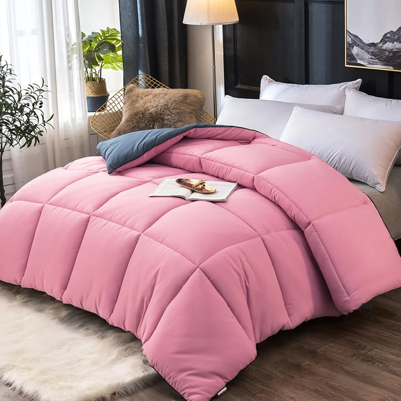 

CF High Grade Very Warm Winter Quilt 4 Seasons Comforter Duvet Blanket Filler With 100%cotton Cover Twin Full Queen King Size