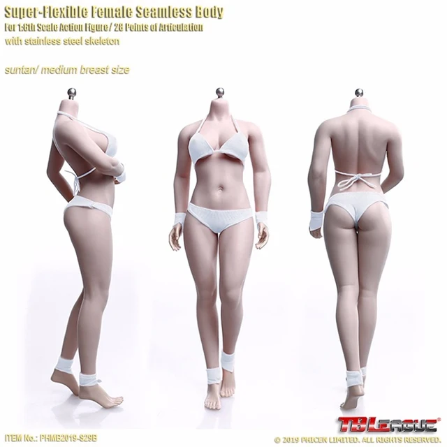 Phicen /TB League S04B Super Flexible Seamless Female 1:6 Scale Body Series  with Stainless Steel Skeleton - Toys Wonderland