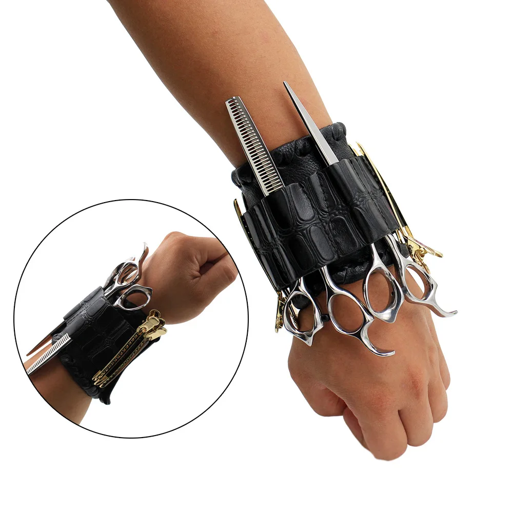 

New Style Velcro Trend Hair Stylist Wrist Wrap Barber Scissors Tool Bag Hair Tools a Generation of Fat