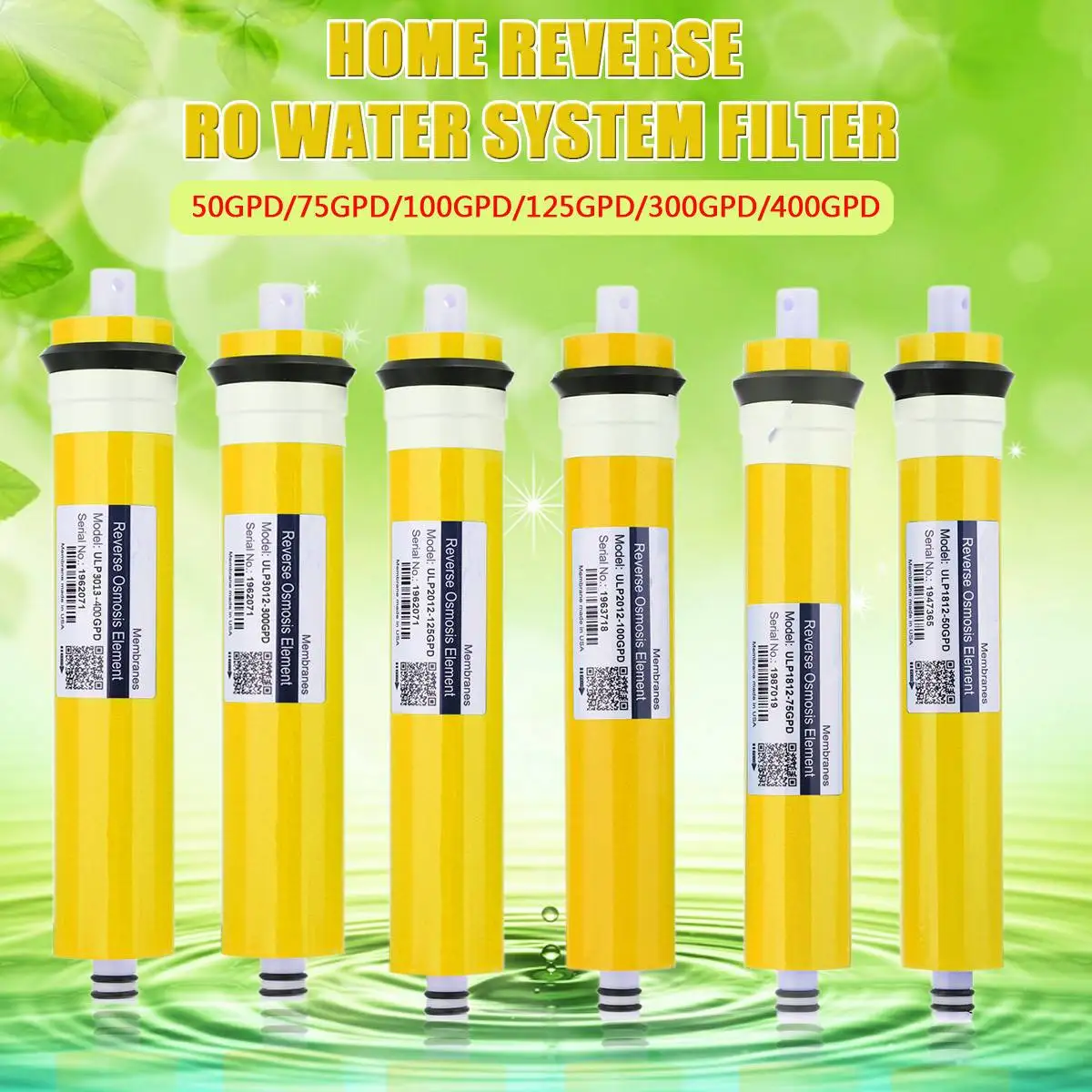 300/400GPD Home Kitchen Reverse Osmosis RO Membrane Replacement Water System Filter Water Purifier Water Filtration system