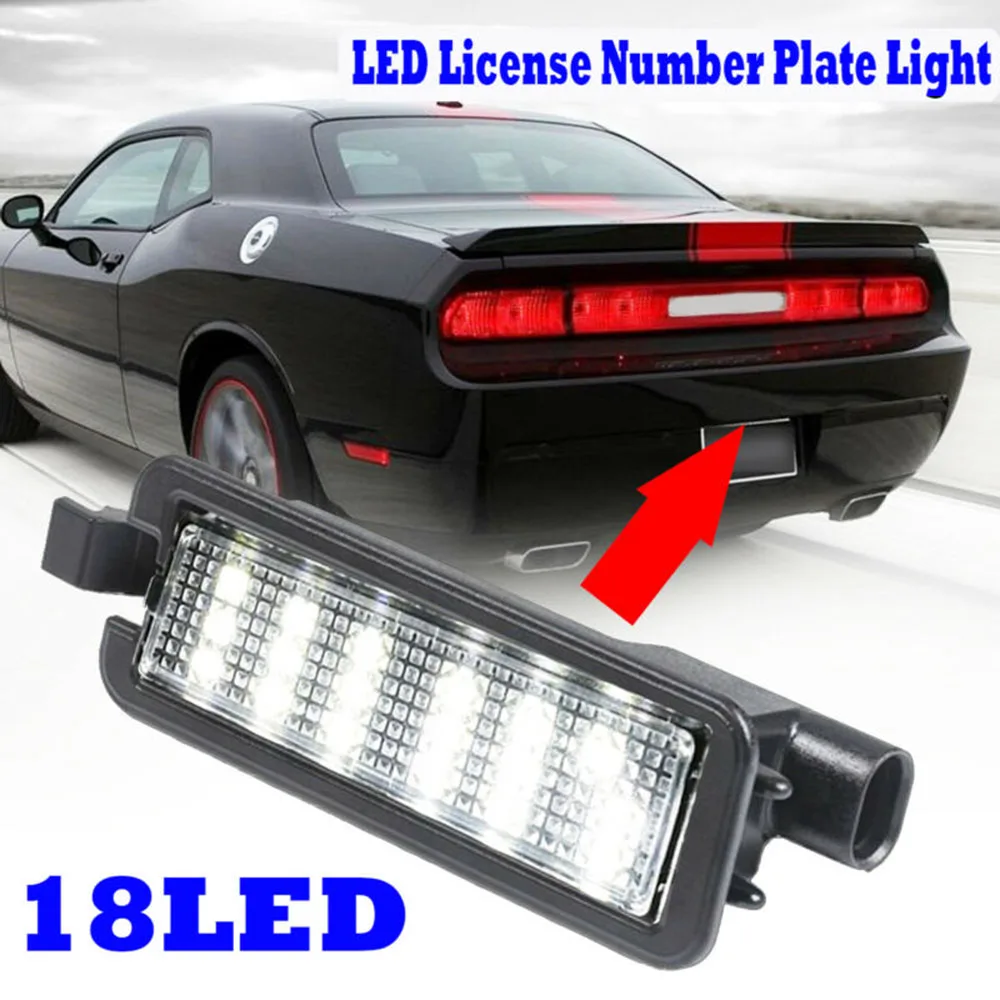 Для Dodge charger Challenger-18 18LED светильник для номерного знака белый 12 В подходит для Dodge для зарядного устройства для Challenger для Chrysler