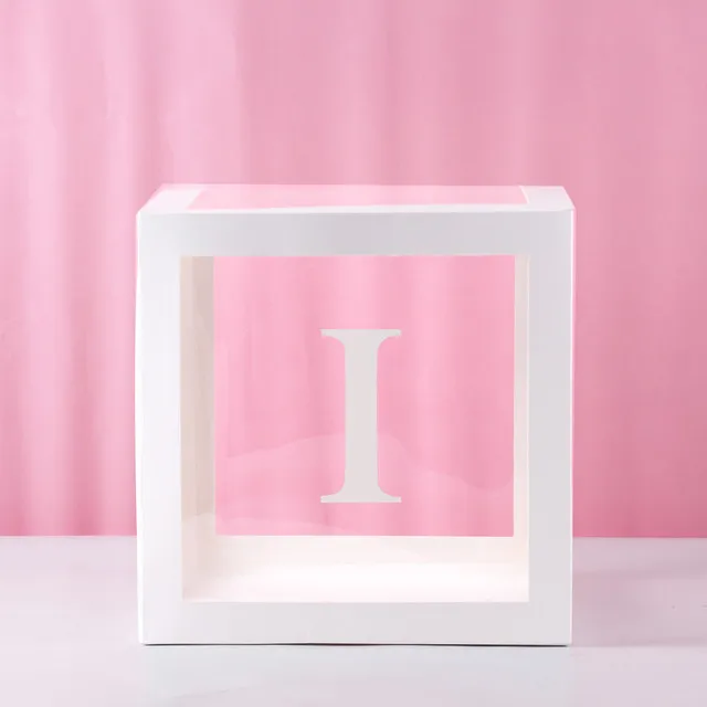 First Birthday Balloon Boxes for Party Decorations - Baby Shower Decor with ONE Letter