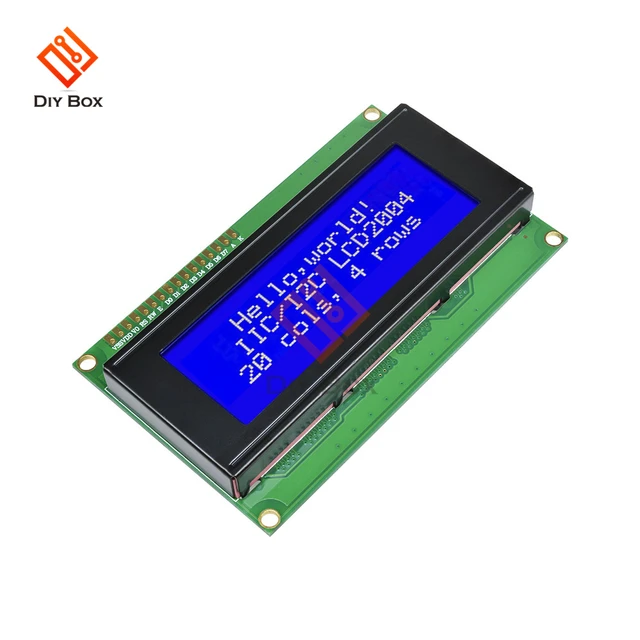 2004 204 20X4 Character Lcd Display Module Blue Blacklight Lcd Screen  Module 5V Lcd Controller Board Monitor For Arduino - Screens - Aliexpress