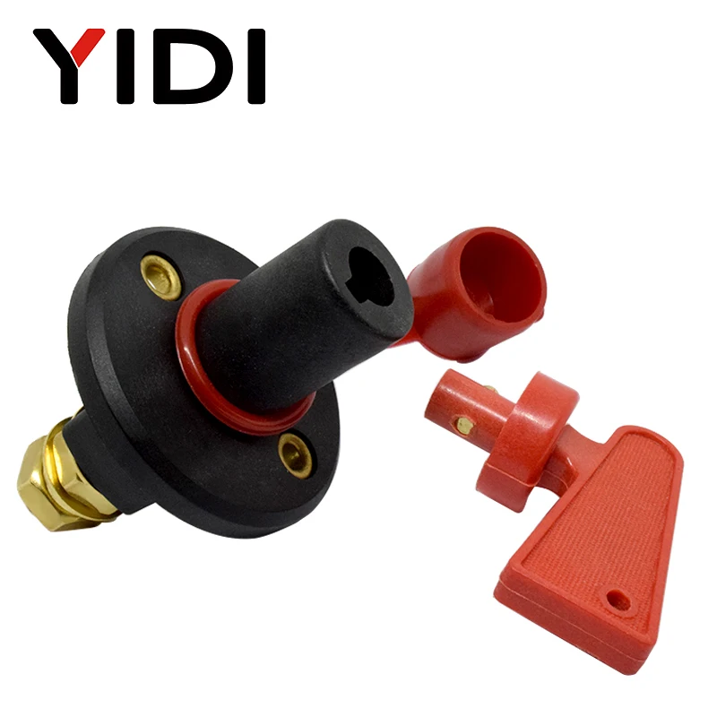 Car Battery Power Switch Disconnect Isolator Circuit Breaker Main Switch Kill Cut-off Switch Insulated Rotary Switch Key Truck - Image 5