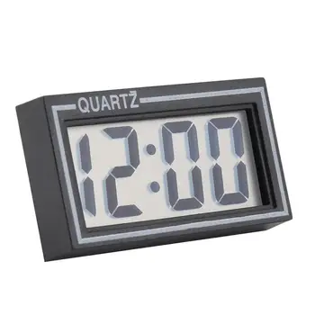 

Digital LCD Dashboard Desk Date Time Calendar Small Clock Silent Wall Clock