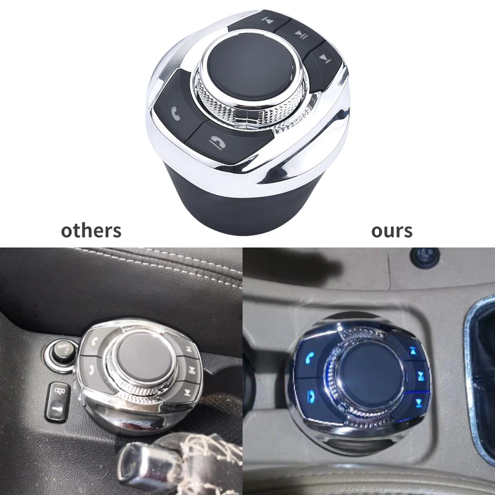 SPEEDWOW универсальная новая форма чашки с светодиодный светильник автомобиля беспроводной руль управление кнопка для автомобиля Android навигационный плеер