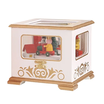 

Christmas Wooden Music Box Storage Case Table Home Decoration Wedding Birthday