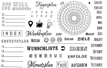 

German text Clear Stamp transparent Silicone Seal for DIY scrapbooking photo album Decorative clear stamps C35